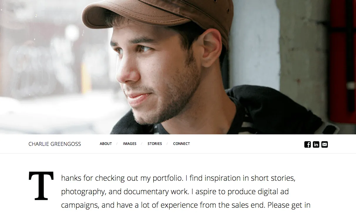 Photography portfolio website shown on desktop, laptop, tablet and phone