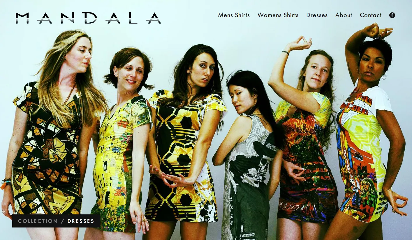 Apparel store website shown on desktop, laptop, tablet and phone